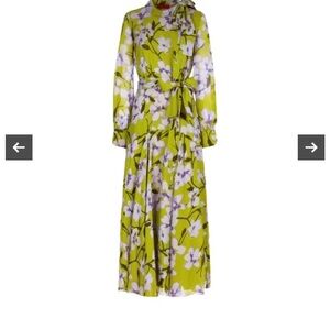 CH Floral Green Maxi Dress